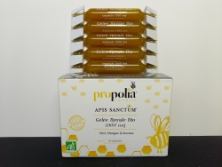 Propolia Koninginnegelei ampullen met honing en Mangosap, Honing-en-zo.com.jpg